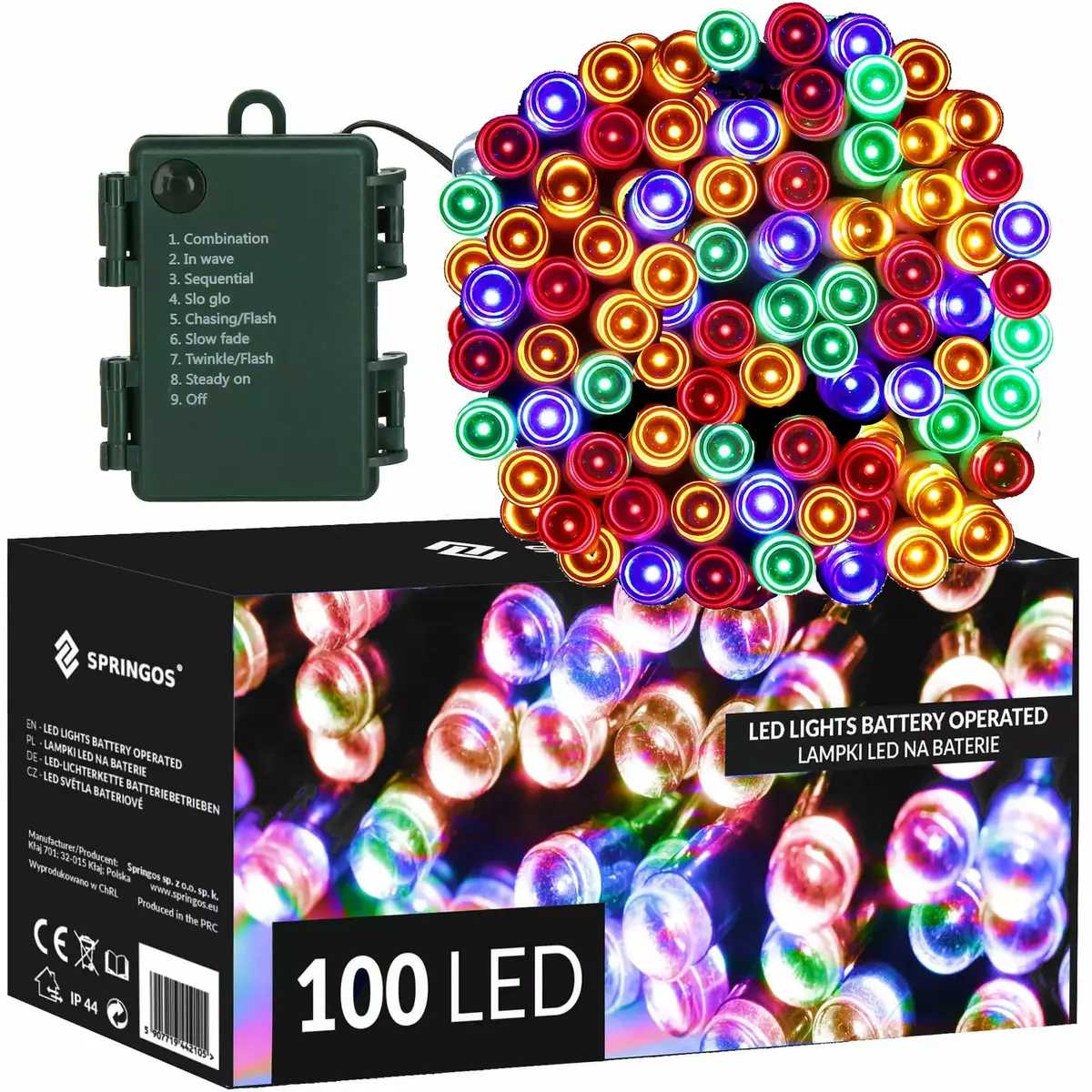 LED батарейная гирлянда Springos CL4032 Photo 6