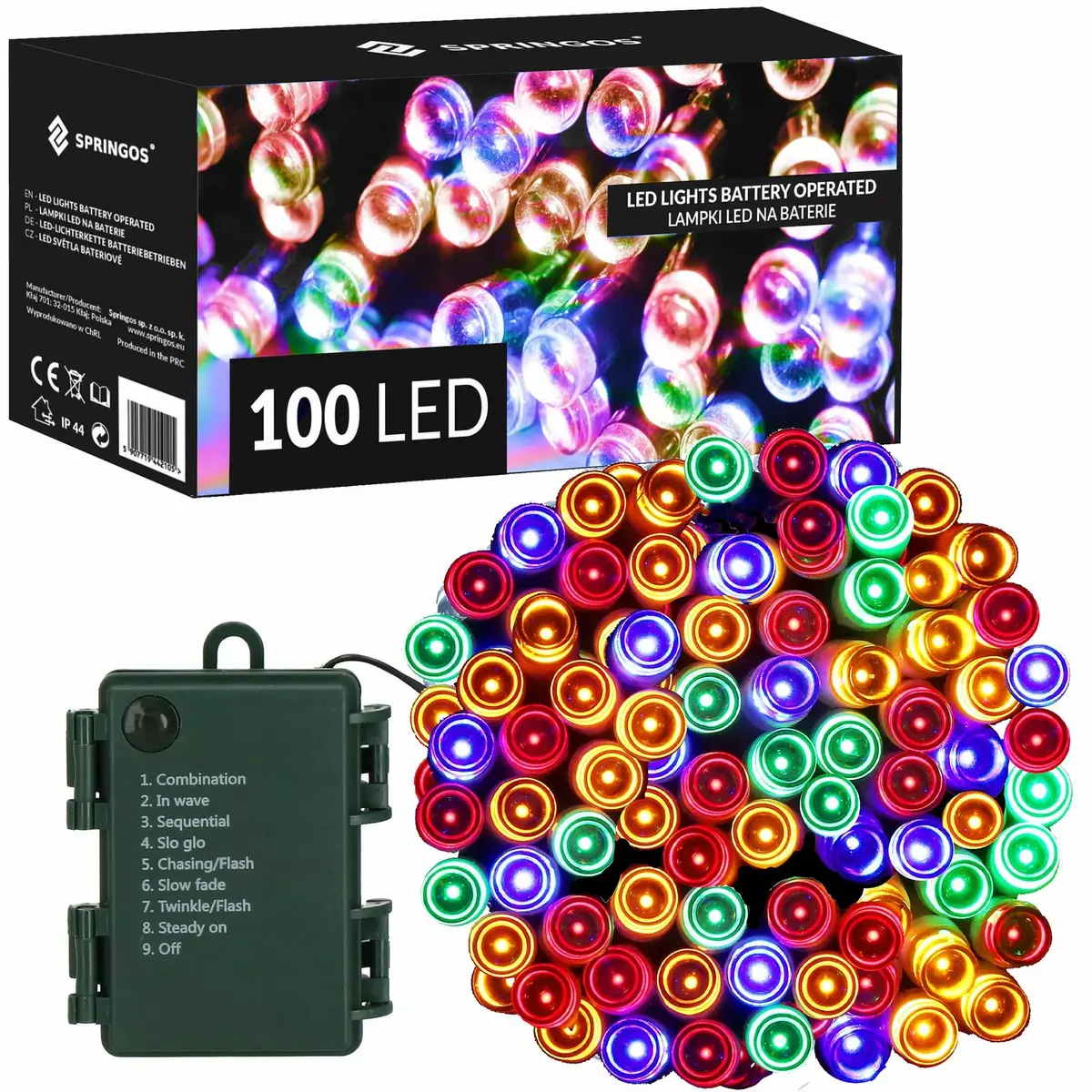 LED батарейная гирлянда Springos CL4032 Photo 9