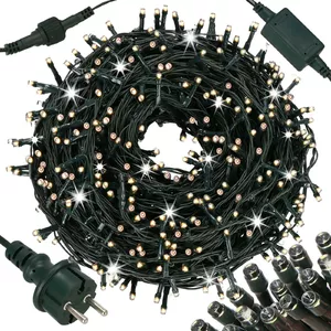 Gaismas virtene Springos CL4039 lāsteku aizkars ar 500 LED