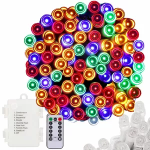 LED Christmas tree lights Springos CL4036 — 100 multicolor battery-operated LEDs with remote control
