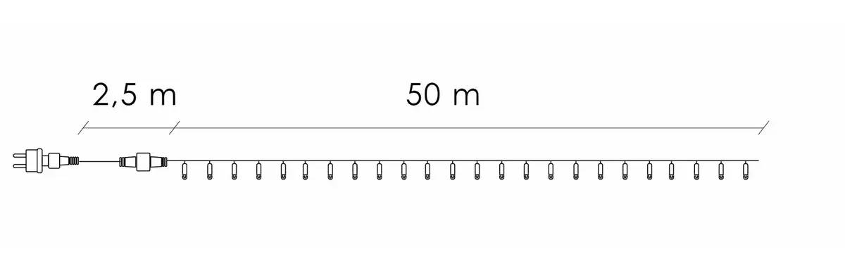 Гирлянда Springos CL4095 — 1000 LED, 50 м Photo 2