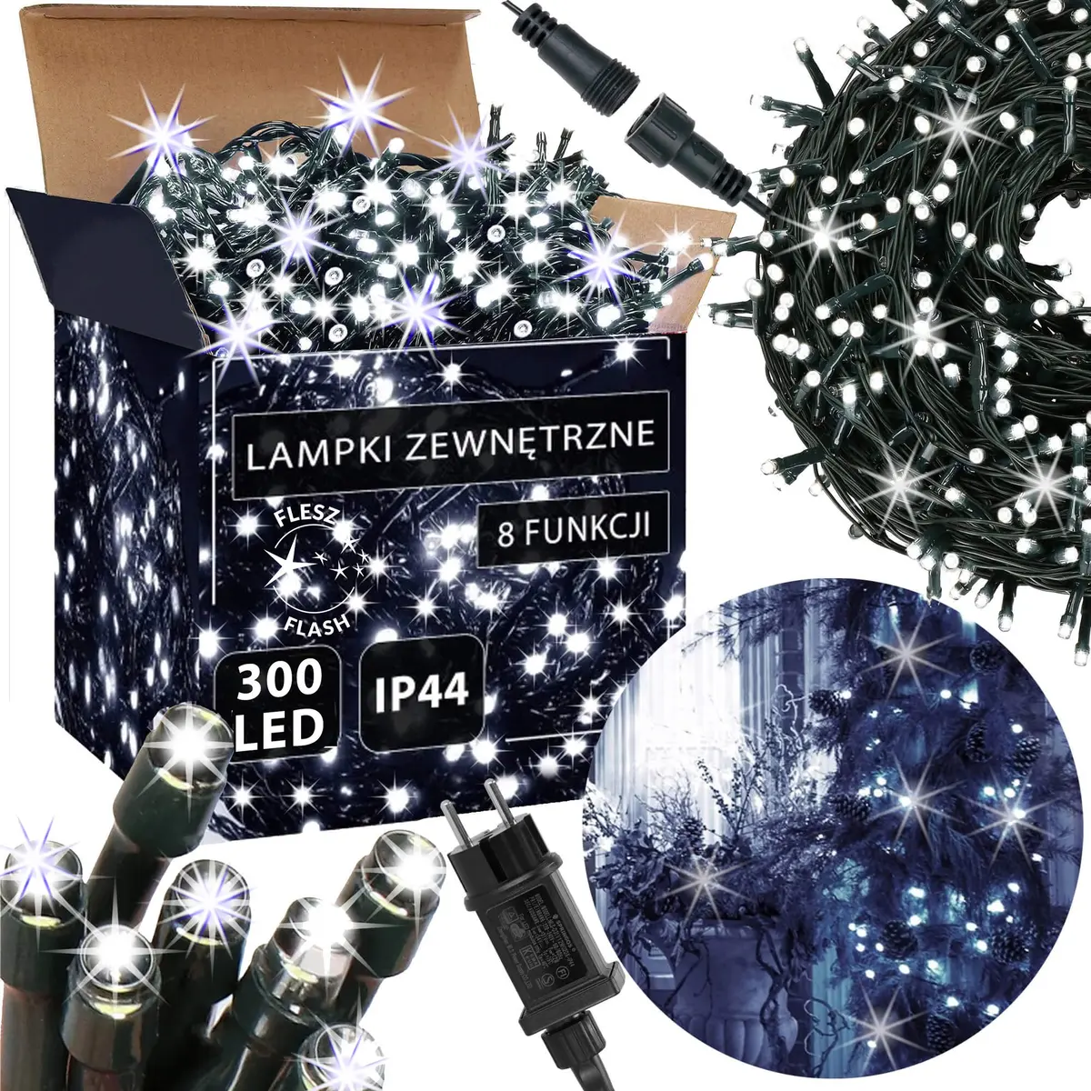 Virtenes Ziemassvētku gaismas Springos CL4083 17