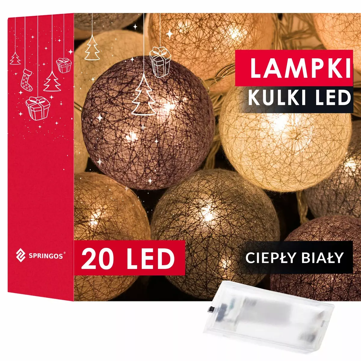 Springos CL0048 virtene — 20 LED Photo 8