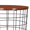 Springos CT0036 Coffee Table with Wooden Top Photo 3