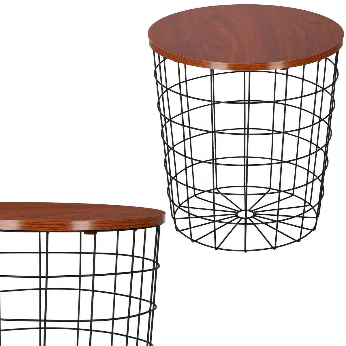 Springos CT0036 Coffee Table with Wooden Top Photo 9