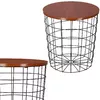 Springos CT0036 Coffee Table with Wooden Top Photo 9