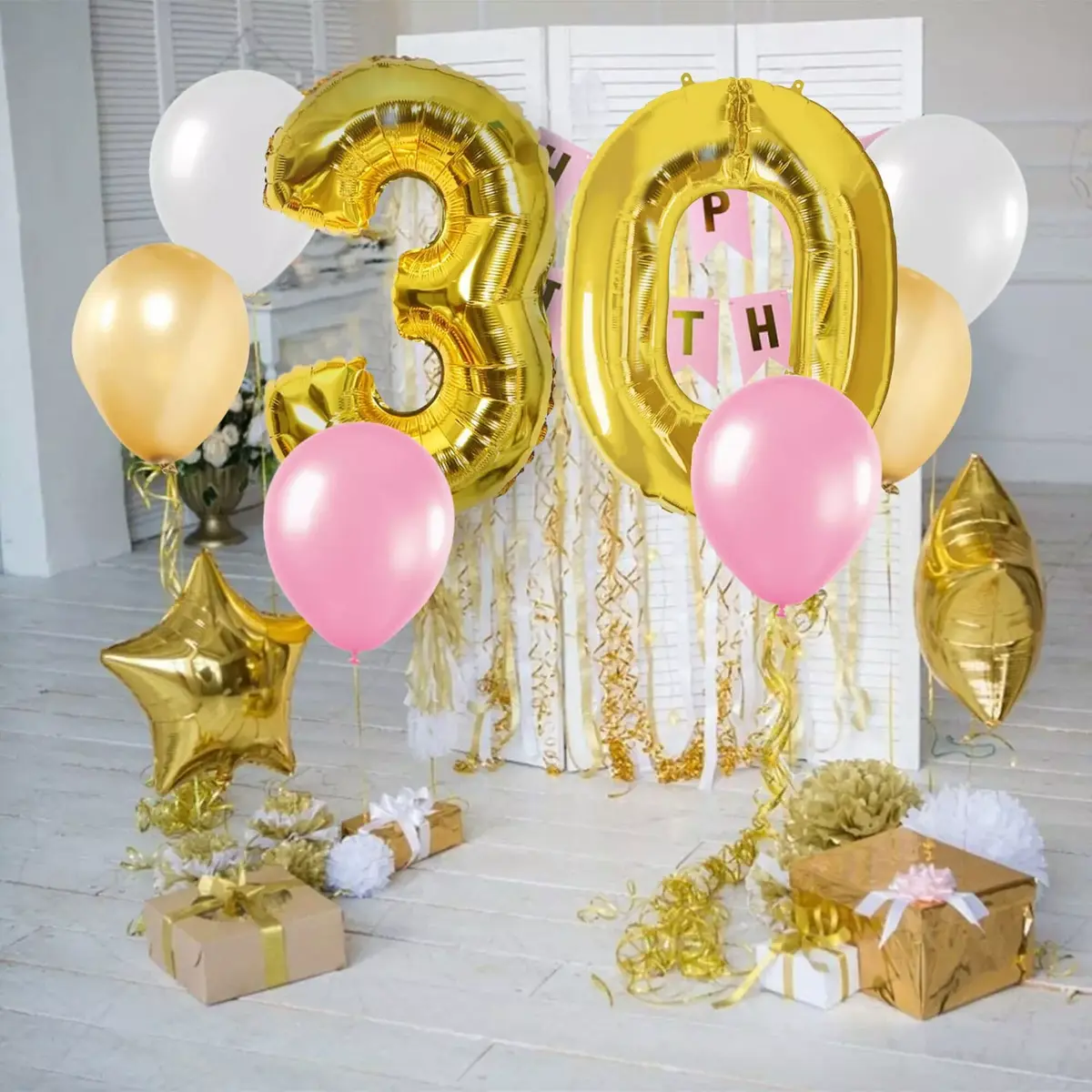 Garland Springos PS0026 — colorful birthday decoration Photo 3