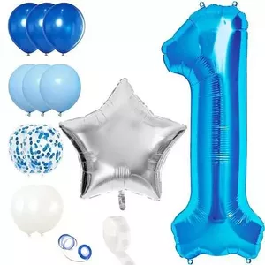 Party decorations set Springos PS0022 — colorful balloons and banners for birthday