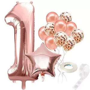 Holiday decorations set Springos PS0022 Rose — colorful party decor kit with mixed floral motifs