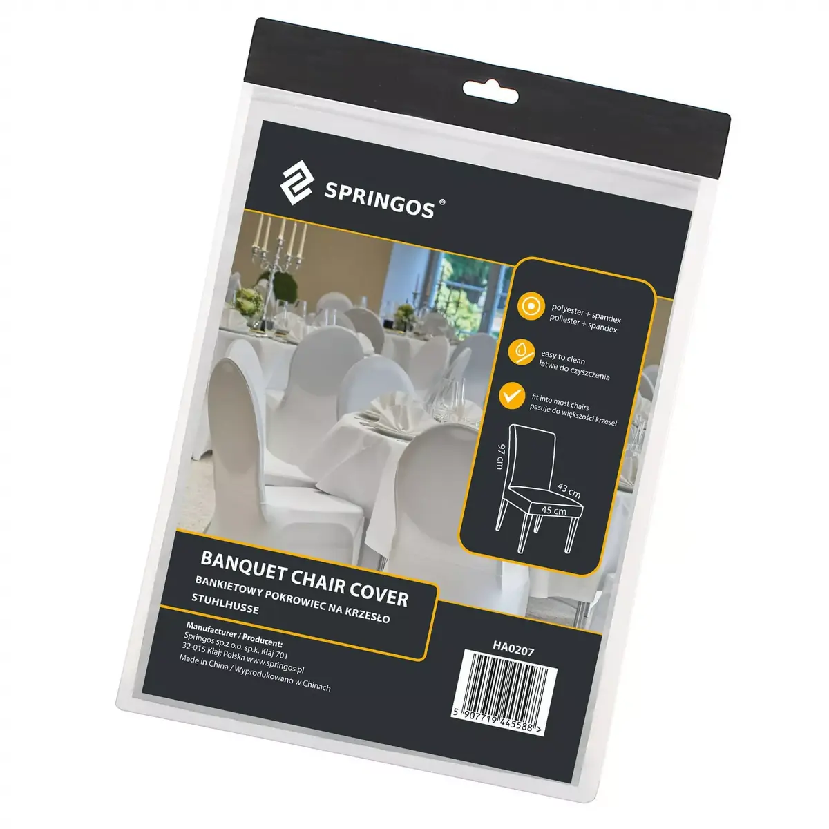 Chair cover Springos HA0207 stretchable fabric Photo 6