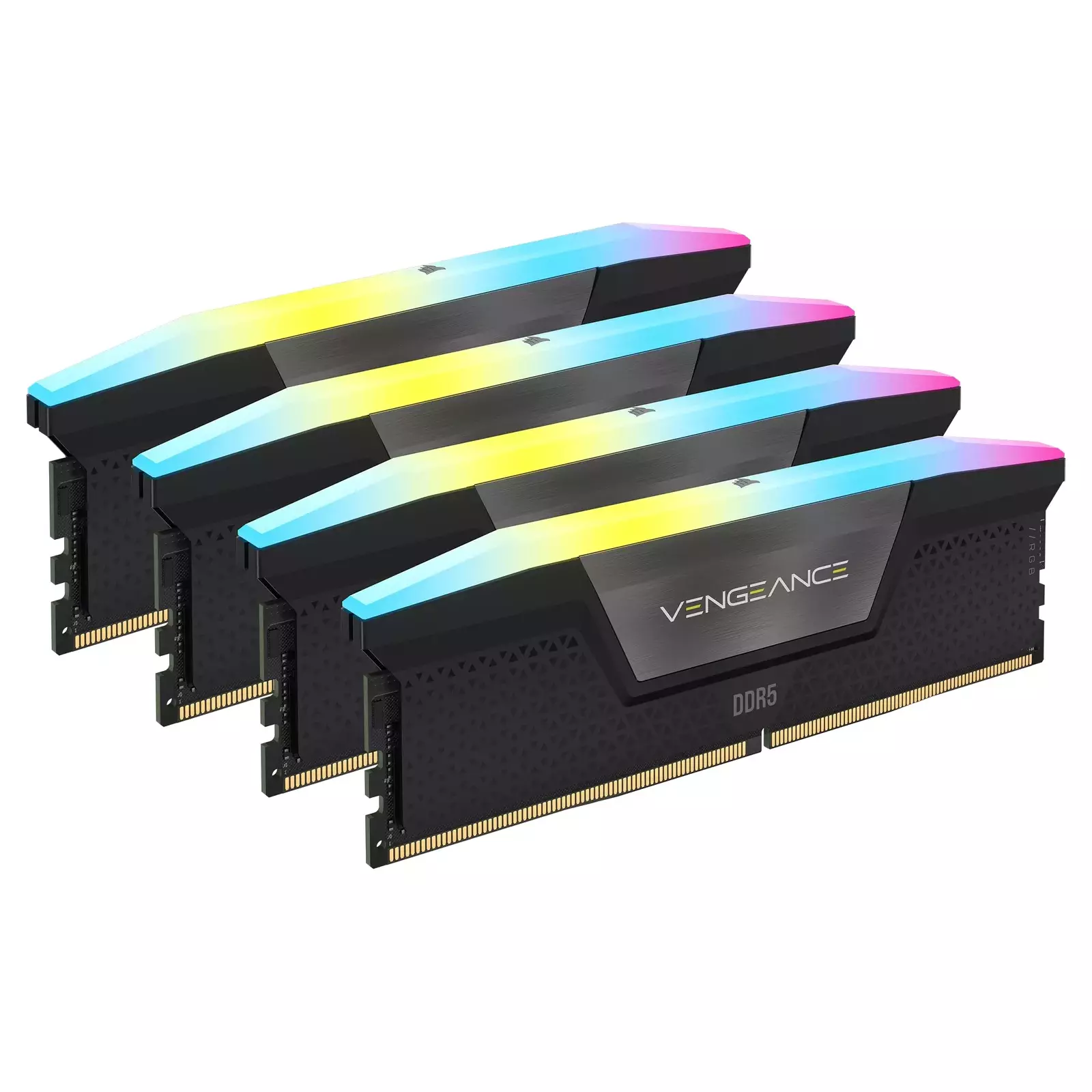 MEMORIA DIMM DDR5 CORSAIR CMH128GX5M4B5600C40 128GB 5600MHZ 4X32GB VENGEANCE RGBNEGRO CL40-77 - CORSAIR