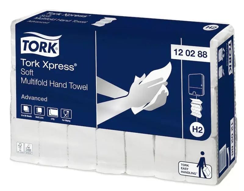 Paper towels Tork H2 Xpress Multifold Soft 2-ply Photo 2