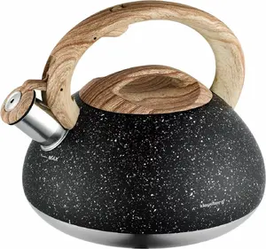 Klausberg kettle with whistle KB-7282 — 2.7 L, granite wood finish
