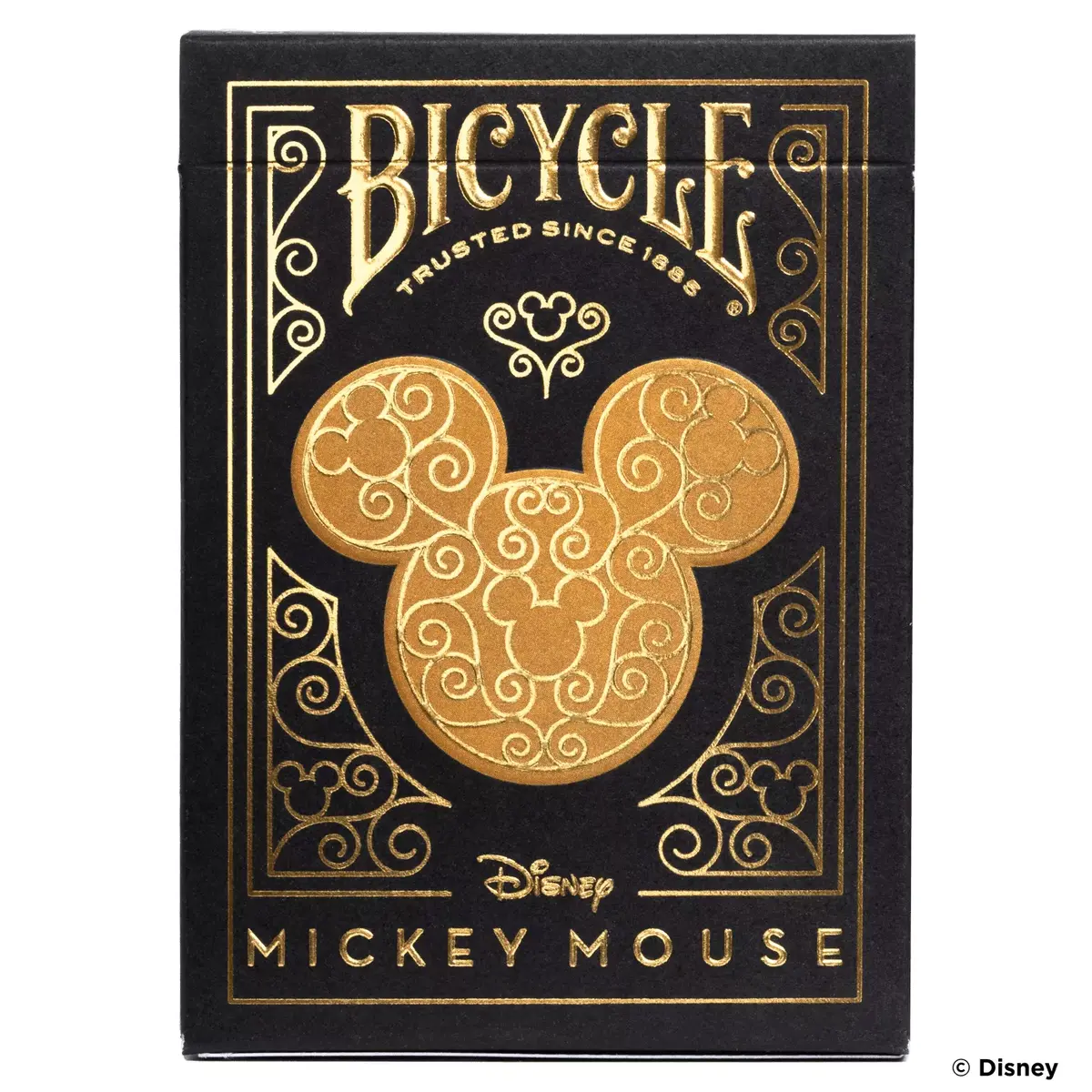 Bicycle kāršu komplekts Mickey Black Gold Photo 2