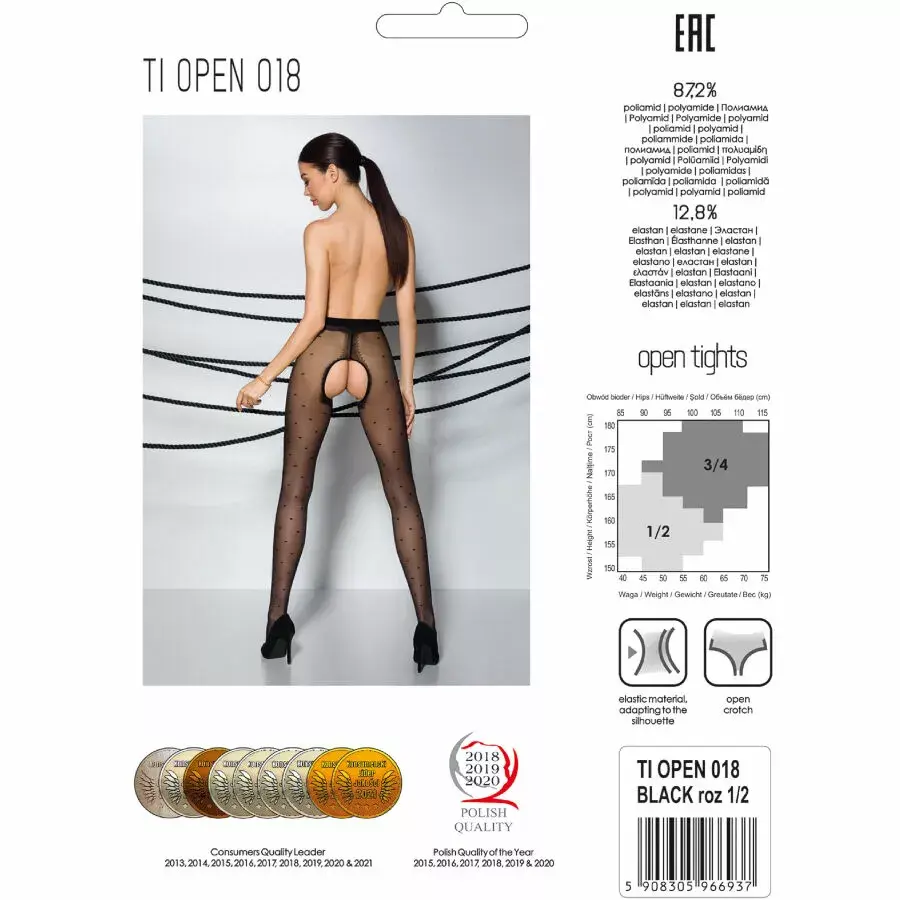 Tights PASSION TIOPEN 018 Black 20 DEN Photo 5