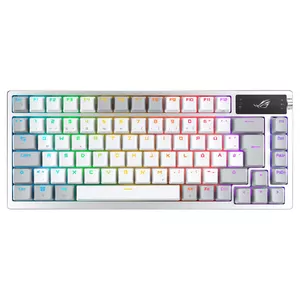 Keyboard ASUS ROG Azoth White Gaming USB RF Wireless Bluetooth QWERTZ German