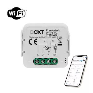 Wi-Fi 1 Модуль реле 16A +мониторинг.
