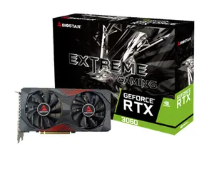 Biostar VN3606RML9 grafiskā karte NVIDIA GeForce RTX 3060 12 GB GDDR6 1320 MHz PCI Express 4.0 Aktīvā dzesēšana
