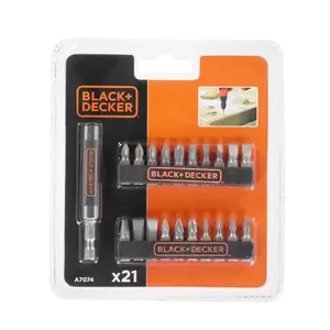 Screwdriver bit set Black & Decker A7074-XJ — 20 bits, multi-head kit