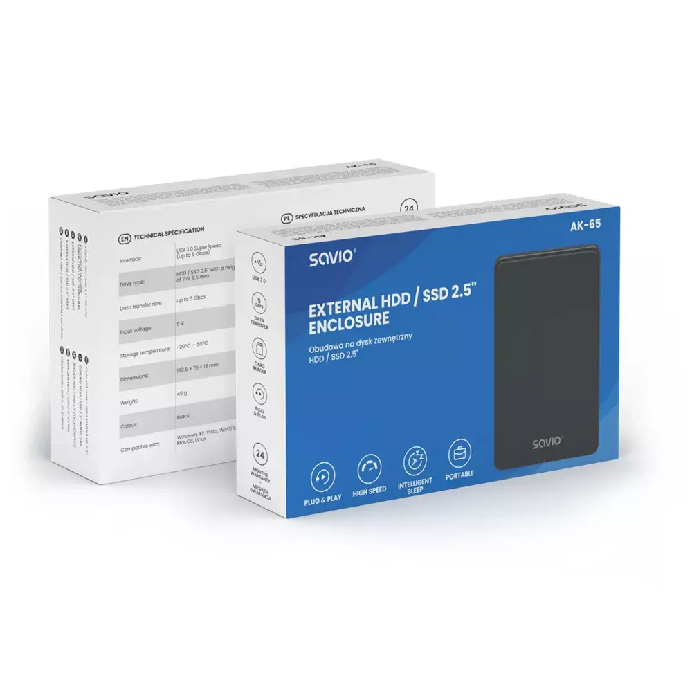 Корпус для HDD/SSD SAVIO AK-65 Photo 9
