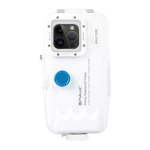 Puluz PU9116W ūdensizturīgs futrālis iPhone 15 Plus, 15 Pro Max, 14 Plus, 14 Pro Max, 13 Pro Max, 12 Pro Max, 11 Pro Max, balts