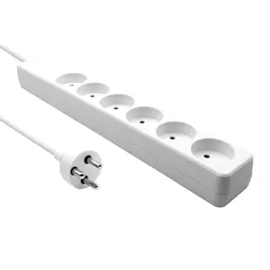 Jaudas pagarinātājs Microconnect MC-GRU0605DKW 5m 6 kontaktligzdām iekštelpām balts