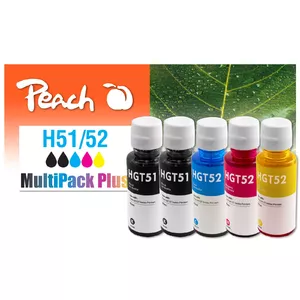 Cartridge Peach GT51/52 MultiPack Plus remanufactured Black
