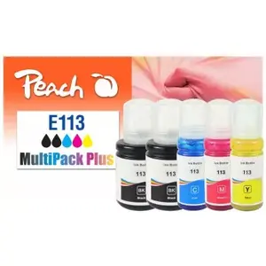 Kārtridžs Peach Epson CISS 113 MultiPack Plus atjaunots Krāsu