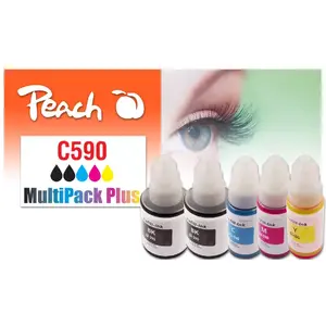 Cartridge Peach Canon CISS GI-590 MultiPack Plus remanufactured Black