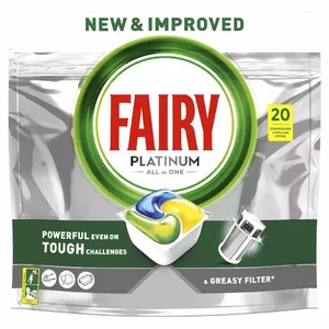 Kapsulas trauku mazgājamā mašīnā FAIRY Platinum LEMON, 20 gab.