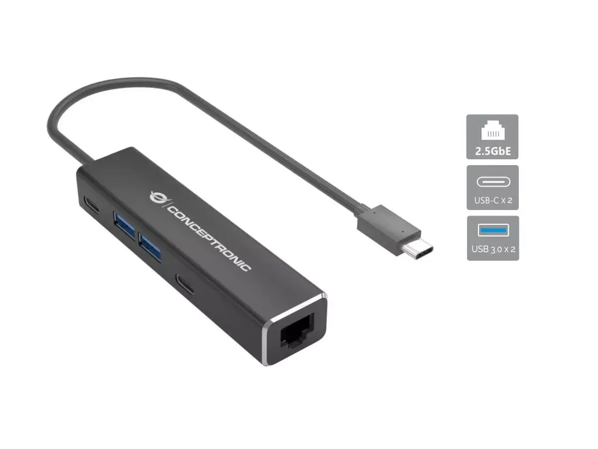 Conceptronic ABBY14B 2.5G Ethernet USB 3.2 Gen 1 adapteris Photo 2