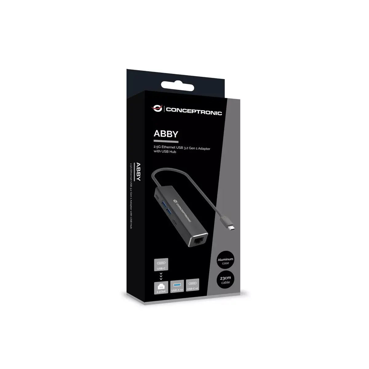 Conceptronic ABBY14B 2.5G Ethernet USB 3.2 Gen 1 adapteris Photo 4