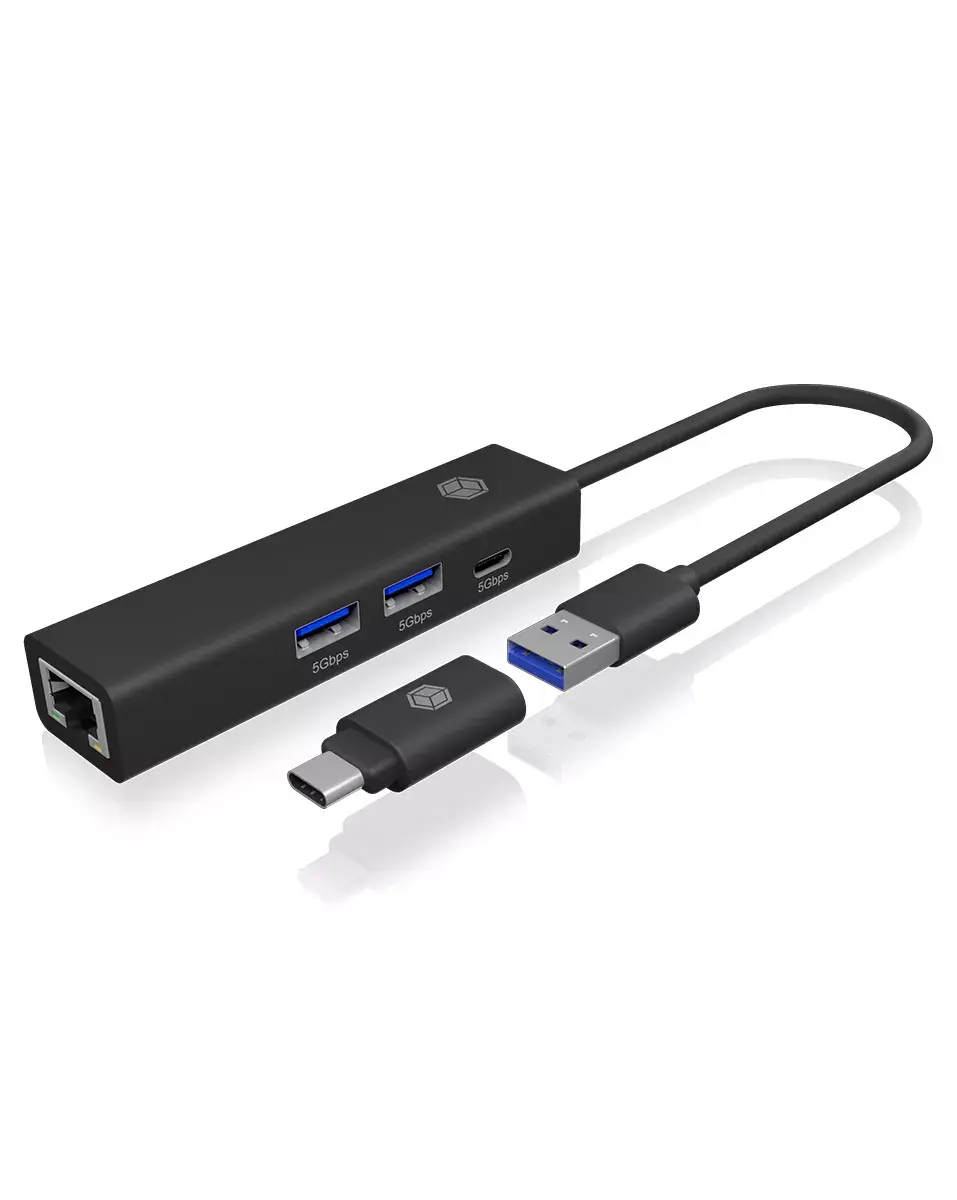USB Хаб ICY BOX IB-HUB1439-LAN Photo 3