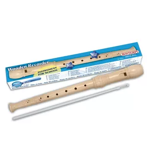 Wooden recorder white