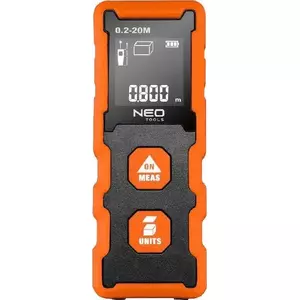 Laser distance meter NEO tools 75-202, measuring range up to 75 m, portable handheld device