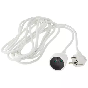 Удлинитель PREMIUMCORD PPE1-01 230В, длина 1 м, сетевой кабель с одной розеткой