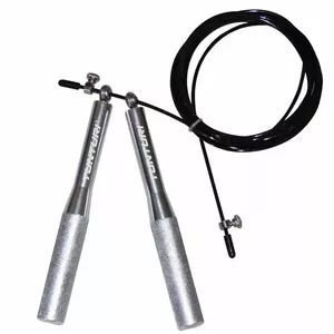 Skipping rope Tunturi 14TUSCF099 — steel cable, ergonomic handles, 300 cm, black/stainless steel