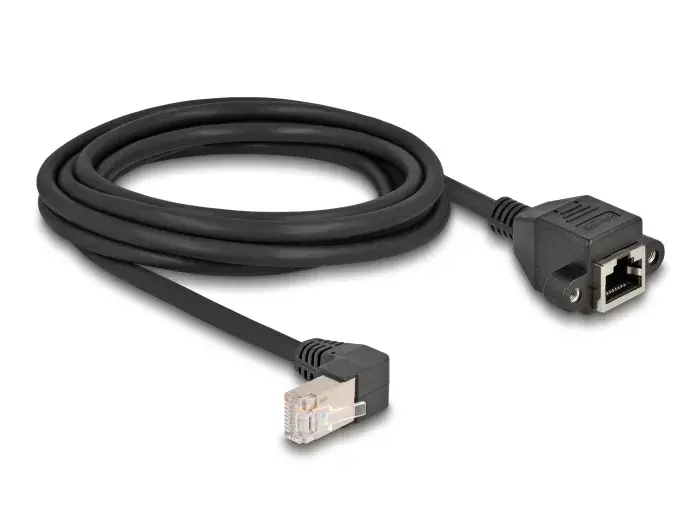 DeLOCK Network Extension Cable S/FTP RJ45 90° angled Cat.6A Photo 2