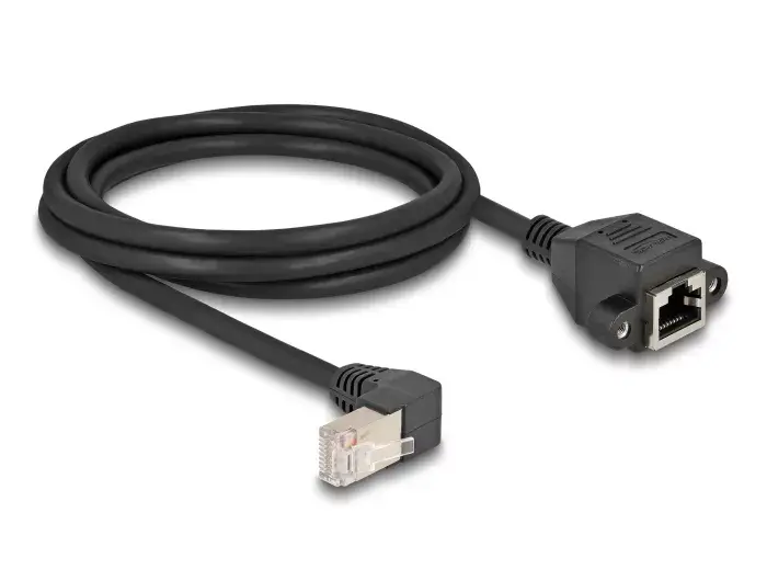 DeLOCK Network Extension Cable S/FTP RJ45 90° angled Cat.6A Photo 2