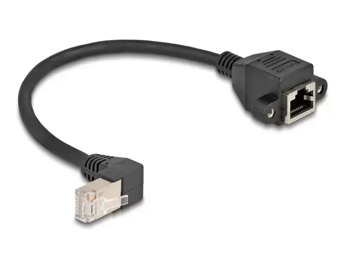 DeLOCK Network Extension Cable S/FTP RJ45 90° angled Cat.6A Photo 2