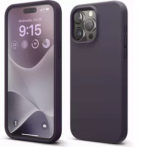 Aizmugures vāciņš Riff priekš Apple iPhone 15 Pro plāns mīksts silikona violets
