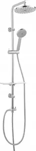 Shower set FERRO NP25VL Amiga VerdeLine with overhead rain shower and handheld, chrome