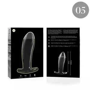 Anal Plug Nebula Series by Ibiza Borosilicate Glass Clear 12.5 cm -O- 3.5 cm