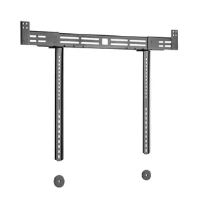 Wall speaker mount GEMBIRD TVM-SB-01 Steel black, max load 10 kg, height up to 55 cm, width 1044 mm, depth 81 mm