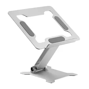 Laptop stand Gembird NBS-D1-03 Silver Aluminium for up to 39.6 cm (15.6"), foldable, height 60 mm, max load 5 kg
