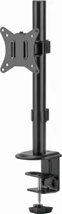 Monitor mount Gembird MA-D1-02 for 17"–32" screens, desk clamp/grommet, up to 9 kg, VESA 75x75–100x100, black