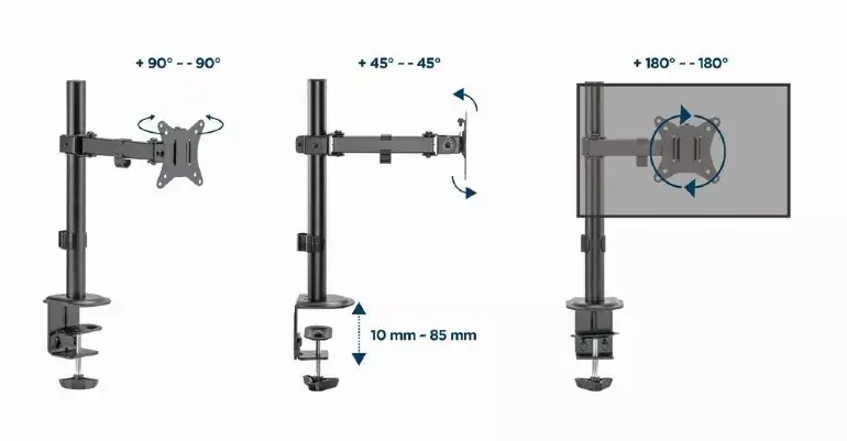 GEMBIRD MA-D1-03 monitor mount for 17"–32" Photo 9