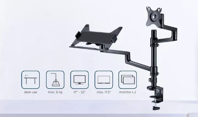 GEMBIRD MA-DA-04 monitor mount for 2 displays Photo 10