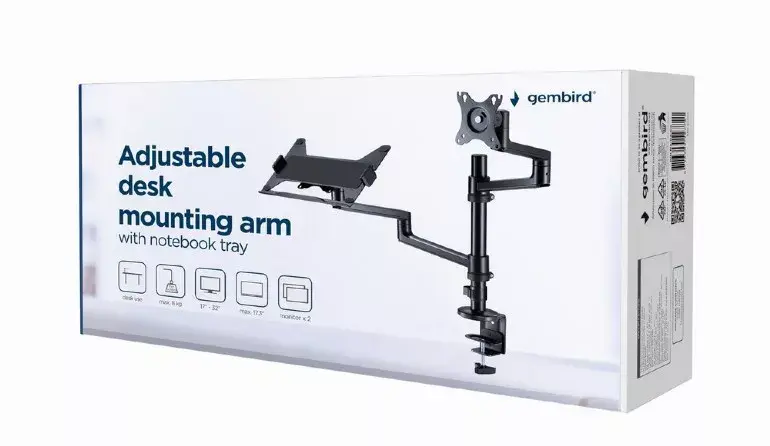 GEMBIRD MA-DA-04 monitor mount for 2 displays Photo 11