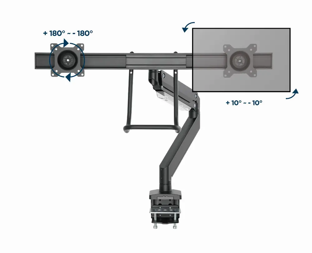 Gembird MA-DA2-04 Dual Monitor Desk Mount Photo 17